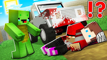 How JJ Was HIT by a SUPER CAR ? Mikey and JJ HOSPITAL ! - Minecraft (Maizen)