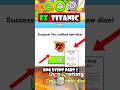 How to Craft New FIRE DICE for EZ TITANIC in RNG Part 2 Event 😱 Pet Sim 99