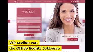 Office Events Jobbörse - Einfach unkompliziert