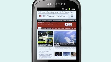 ALCATEL ONE TOUCH PREMIERE How to Use Your Internet Browser