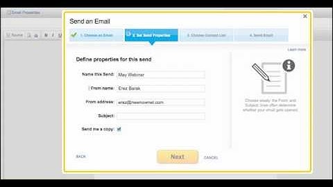Sending Email with Optify