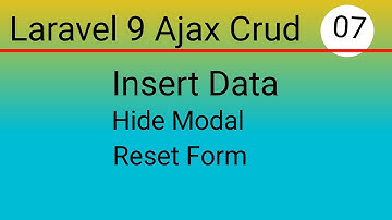 Laravel 9 Ajax Crud With Live Search and Pagination Bangla | Insert Data|Hide Modal|Reset Form|P- 07
