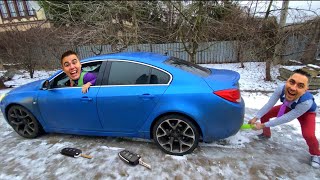 Mr. Joker Got into Sports Car VS Mr. Joe on Opel Kids Video