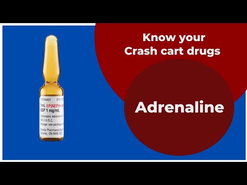 Know your crash cart drugs || Adrenaline || Epinephrine