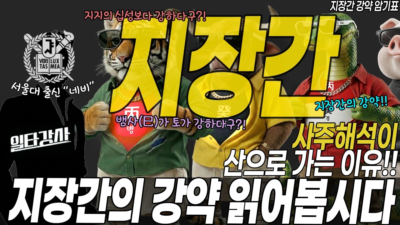 [서.오.사] 지장간에 있어도 ‘밖’보다 강합니다: 겉 십성만 보면 산으로 가요