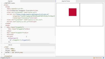 Jquery UI : [ Droppable ] Make Any HTML Element Droppable.