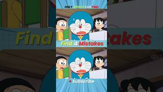 Find 4 Diffrence in Doraemon Cartoon (Part 74)#shorts #doraemon #nobita #findthedifference #trending