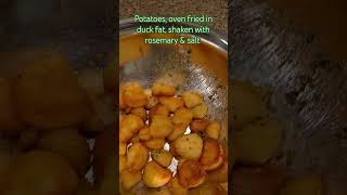 Duck Fat Potatoes #duckfat #potatoes #rosemary