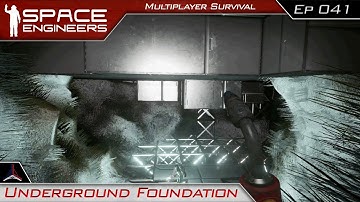 Underground Foundations | Space Engineers Multiplayer Survival Video - Modded | #41