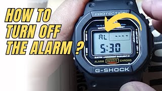 How to turn off the alarm on Casio G-Shock DW5600 / disable alarm and signal chime