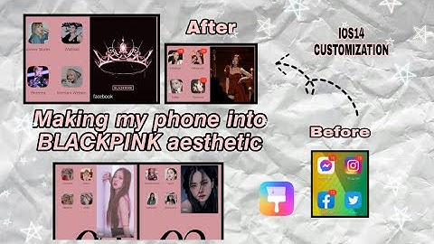 ✨How to change app icon photo on Huawei/Android Phone | BLACKPINK aesthetic edition | iOS 14 | pt2✨