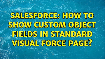Salesforce: How to show custom object fields in standard visual force page?