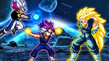 Vegito Ultra Ego Instinct OP & Gogeta Ultra Ego Instinct OP VS Super Vegito AI in Jump Force #mugen