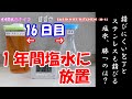 【撮影期間1年】1年間包丁を塩水に沈めてみたらとんでもない結果に【衝撃実験】　H-1 KITCHEN KNIVES' 1 YEAR RUST TEST