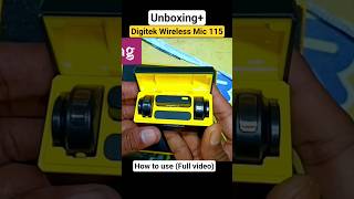 Digitek Wireless Mic 115 Unboxing #digitek #mic #unboxing #trending #shorts #viral #reels #funny