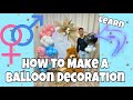 How to make a Gender Balloon Decoration | Birthday decoration | Arch Garland | Arco con Globo