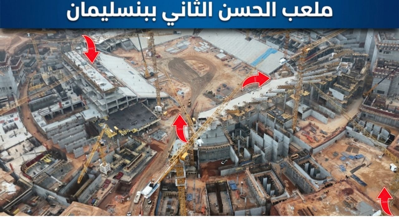 عملاق بنسليمان ملعب الحسن الثاني