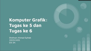 Komputer Grafik | Tugas Pertemuan 5 dan 6