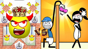 Draw to smash - save the doge & bee vs 🔂 thief puzzle help me gameplay new level part 11