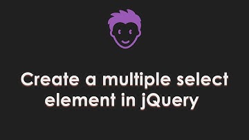 Jquery Multiselect element - jQuery tutorials