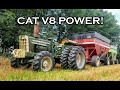 CAT V8 DIESEL POWER! Oliver 2255 hauls in the last of the 2020 wheat harvest.