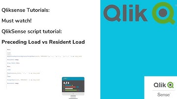 QlikSense Tutorial: Script function: Resident Load VS Preceding Load
