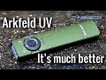 Olight Arkfeld UV flashlight is much better than the original comparison video