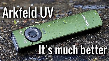 Olight Arkfeld UV flashlight is much better than the original comparison video