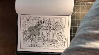 Adult Coloring Book Flip-Thru Living On Memory Lane By Susan Curry