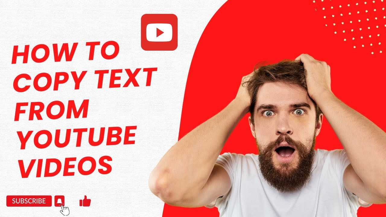 How to Copy Text from YouTube Video into Notepad | Best AI Tool - YouTube