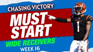 Wide Receivers Start Em Sit Em - Fantasy Football Week 16
