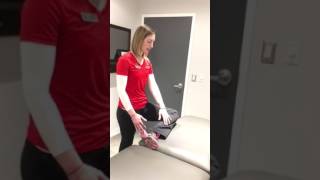 Figure 4 stretch (standing) with AT Christina