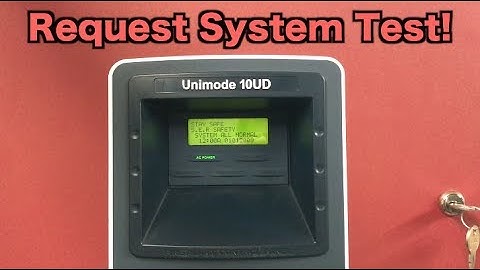 Request System Test for the ADT Unimode 10-UD!