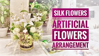 How to arrange Silk flowers • Artificial flower arrangement • Jo blooms #JOblooms