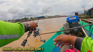 Benar benar mengerikan Mancing udang pakai umpan cacing nipah 🥶