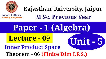 Orthonormal Basis Th 6 | Every finite dimensional inner product space has orthonormal basis
