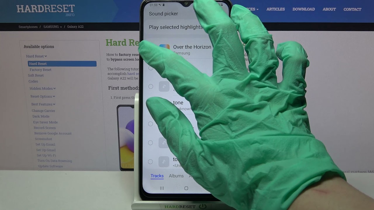 How to Set Up Alarm Clock on SAMSUNG Galaxy A22 Open Alarm Clock Settings YouTube
