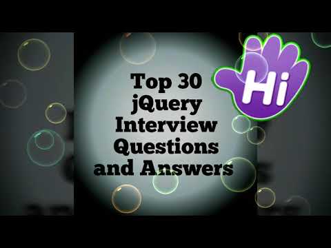 Frequently asked jQuery Interview Questions and Answers top 30|| Common Questions in jquery - YouTube