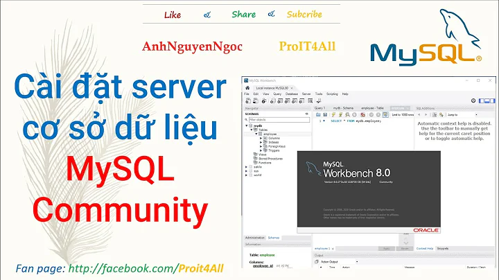 Cài đặt server cơ sở dữ liệu MySQL Community