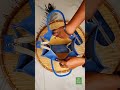 *“Blue jute bag with matching pouch.”* #jutebags #lunchbags #diy #shortvideo #shorts #shortsfeed