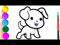 ensinar uma criança a desenhar um cachorro em etapas | Сурет салып уйрену | Draw Dolls