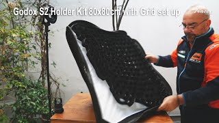 Godox S2 Holder Kit 80x80cm with Grid set up & Samble photos High Speed Sync with Godox V860ii Flash