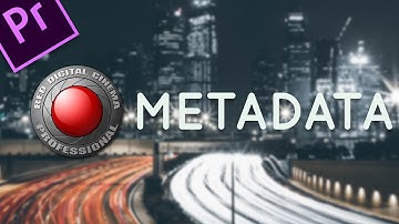 How to edit RED raw Metadata in Premiere Pro - 2 minute tutorial