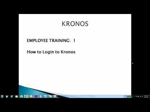 01 - How to Log Into Kronos