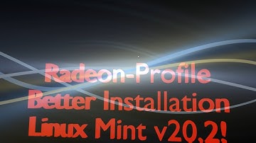 New Radeon-Profile Installation Technique for Linux Mint v20.2!