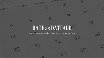 Power BI  Date As Dateadd - #DATEADD , #DATE
