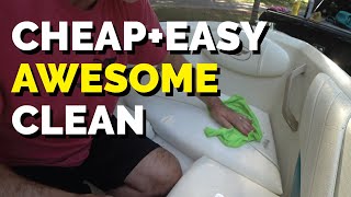 EASY CLEAN MOLD MILDEW BOAT VINYL SEATS + CARPET 2020 | TOTALLY AWESOME CLEAN