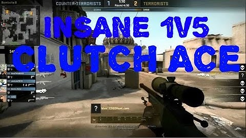CSGO INSANE (silver) 1v5 CLUTCH ACE