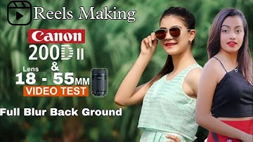 Canon Eos 200d ii reel video Live shoot  How to Blur background Dslr camera | @KoshalGurjar  👈👈