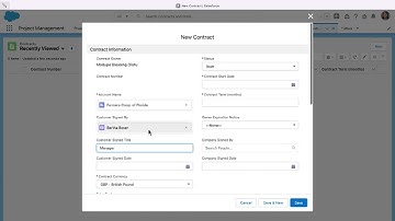 How to Create Contracts in Salesforce